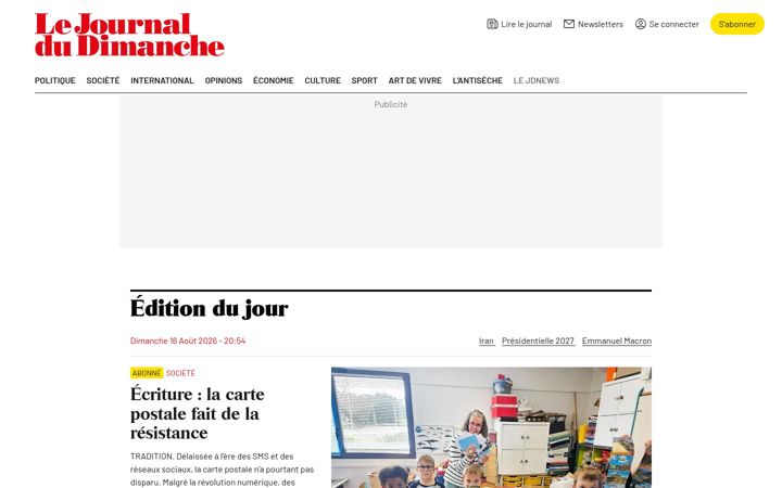 Screenshot of lejdd.fr