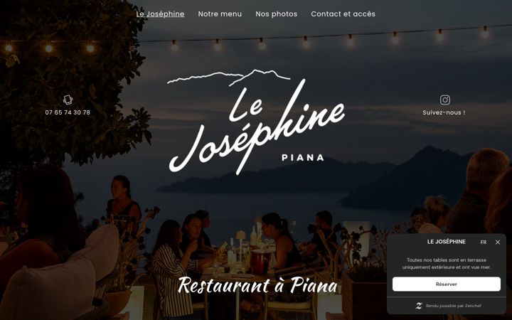 Screenshot of lejosephinepiana.fr