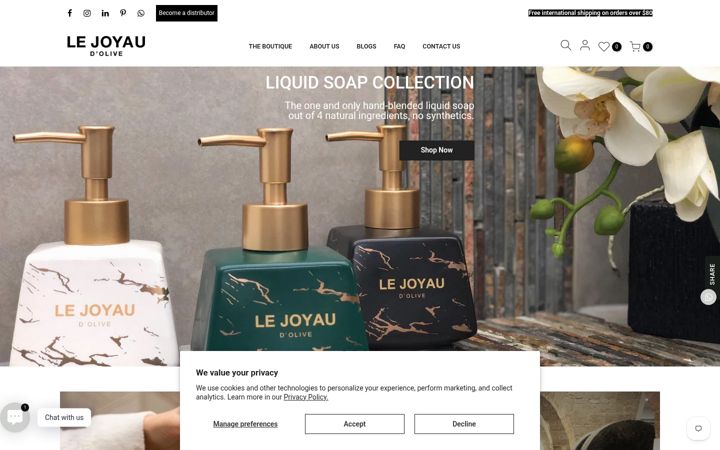 Screenshot of lejoyaudolive.com