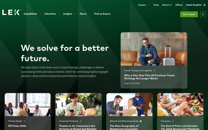Screenshot of lek.com