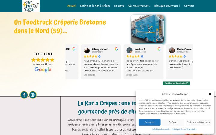 Screenshot of lekaracrepes.fr