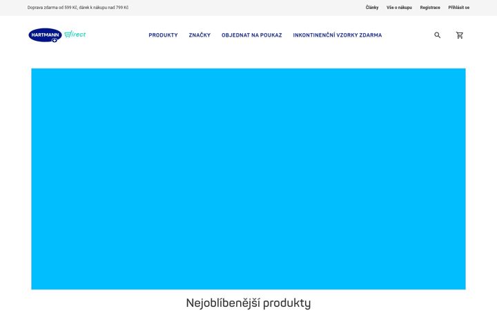 Screenshot of lekarnahartmann.cz