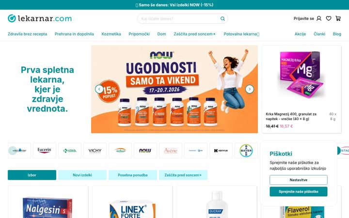 Screenshot of lekarnar.com