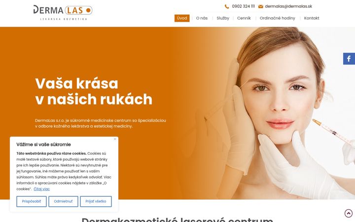 Screenshot of lekarskakozmetika.eu