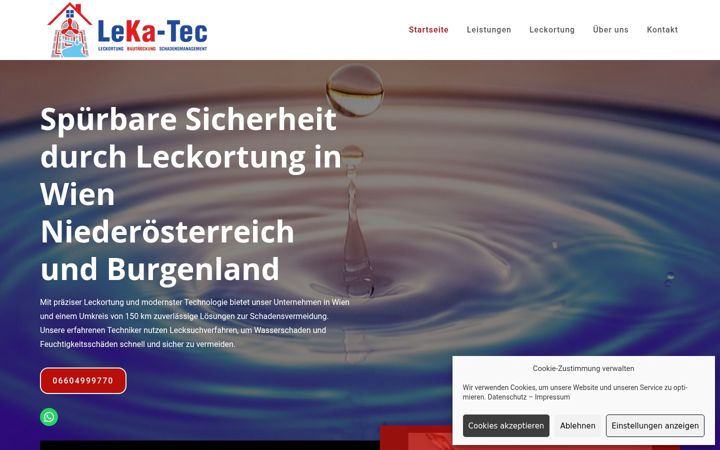 Screenshot of lekatec.at