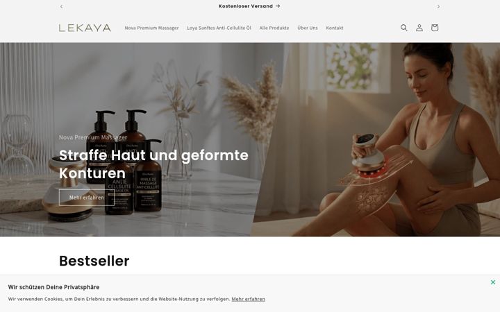Screenshot of lekaya.de