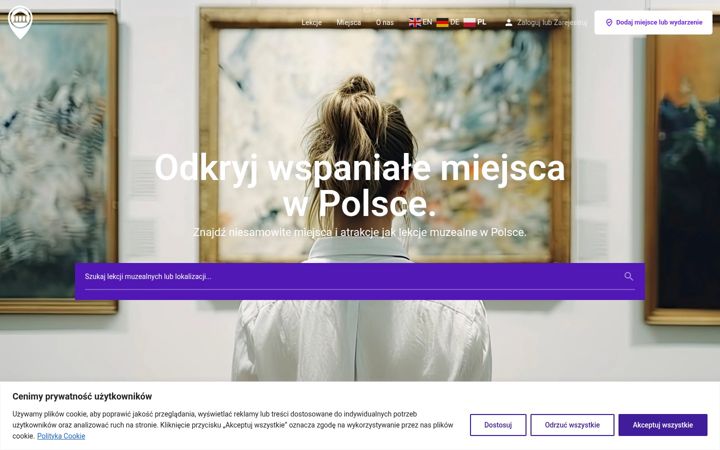 Screenshot of lekcjemuzealne.pl