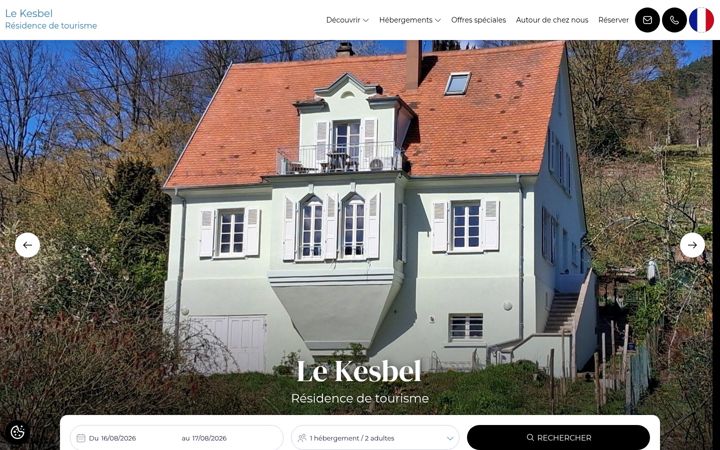 Screenshot of lekesbel.fr