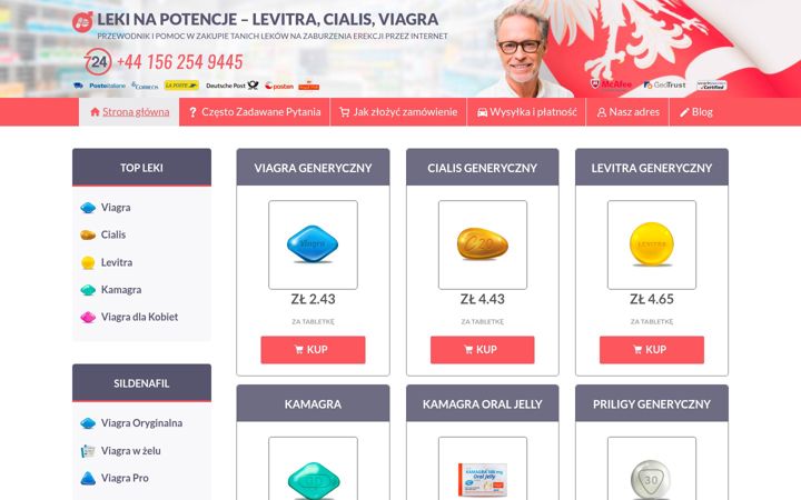 Screenshot of lekinapotencje.net