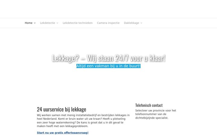 Screenshot of lekkages.net