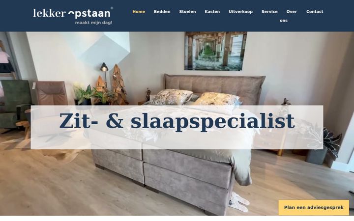 Screenshot of lekker-opstaan.nl
