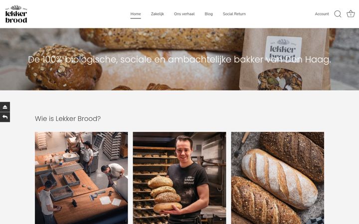 Screenshot of lekkerbrood.nl