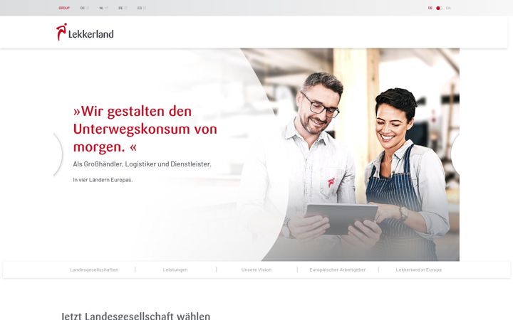 Screenshot of lekkerland.com