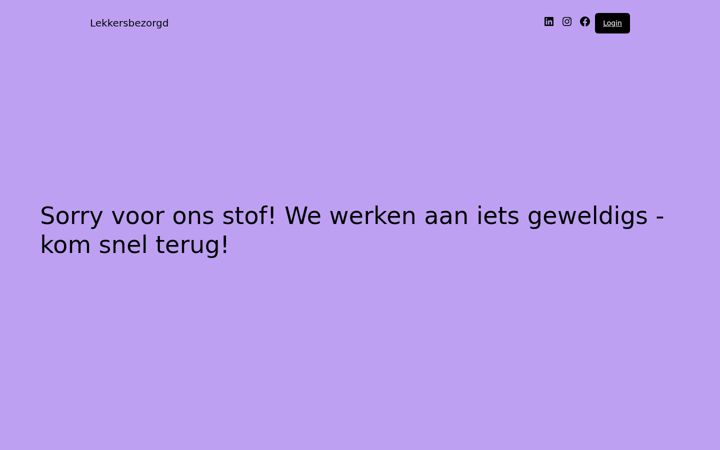 Screenshot of lekkersbezorgd.nl