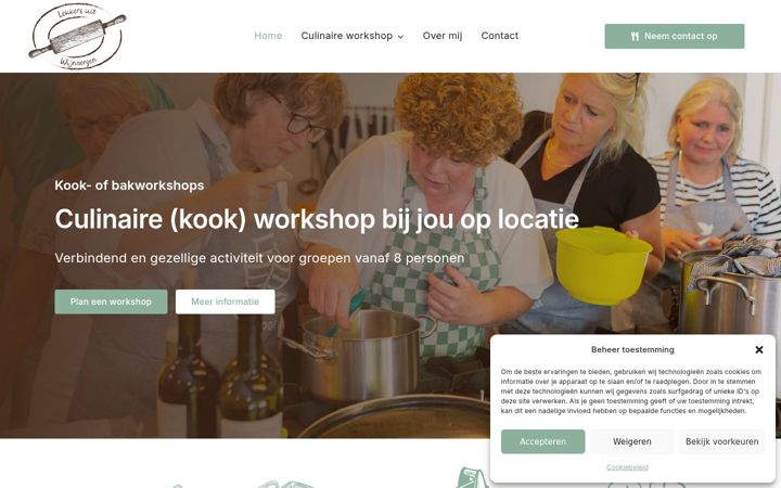 Screenshot of lekkersuitwijnbergen.nl