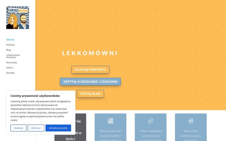 Screenshot of lekkomowni.pl