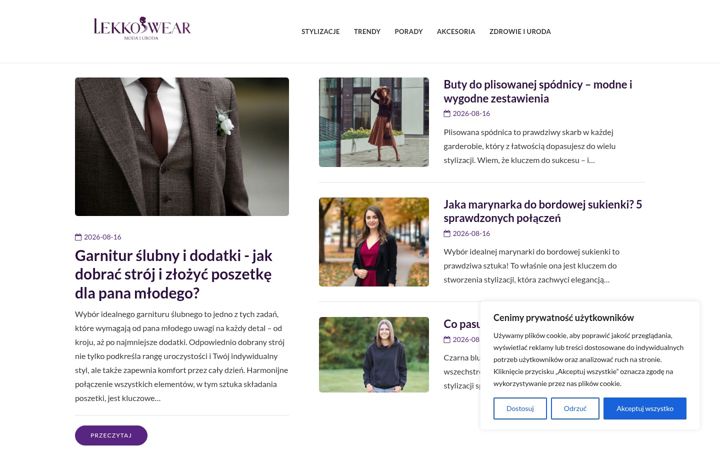 Screenshot of lekkowear.pl
