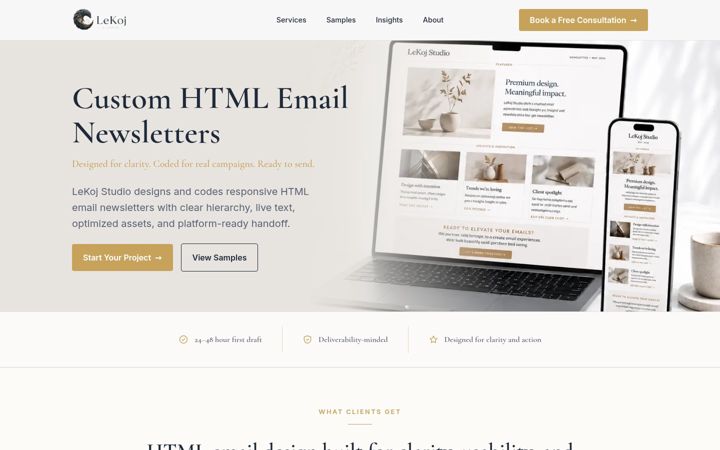 Screenshot of lekoj.com