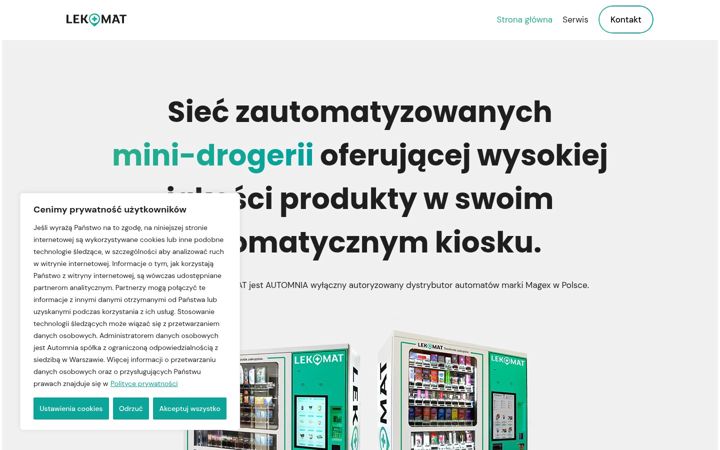 Screenshot of lekomaty.com.pl