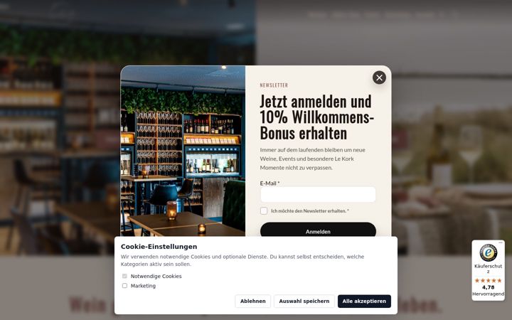 Screenshot of lekork.de