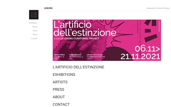 Screenshot of lekoruproject.it