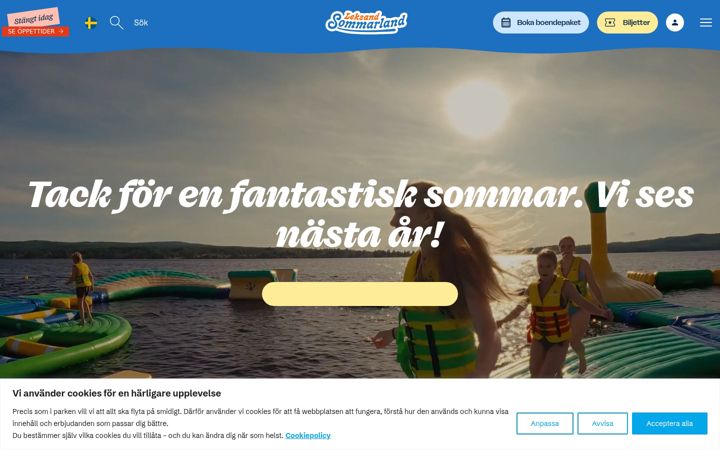 Screenshot of leksandsommarland.se