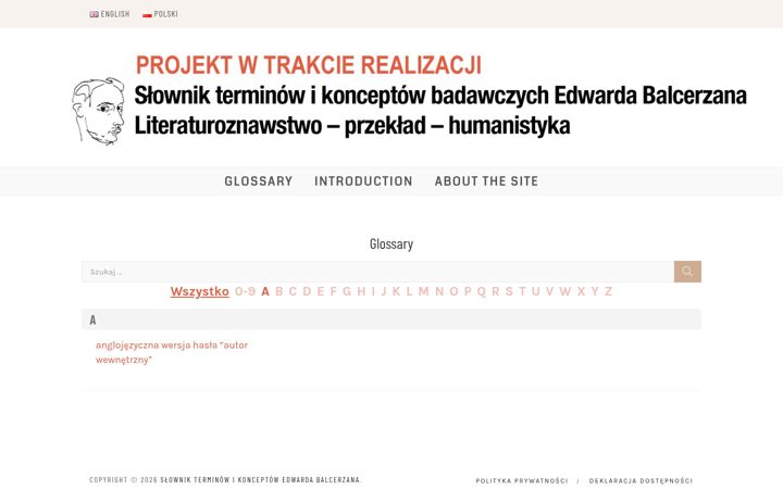 Screenshot of leksykonbalcerzana.amu.edu.pl