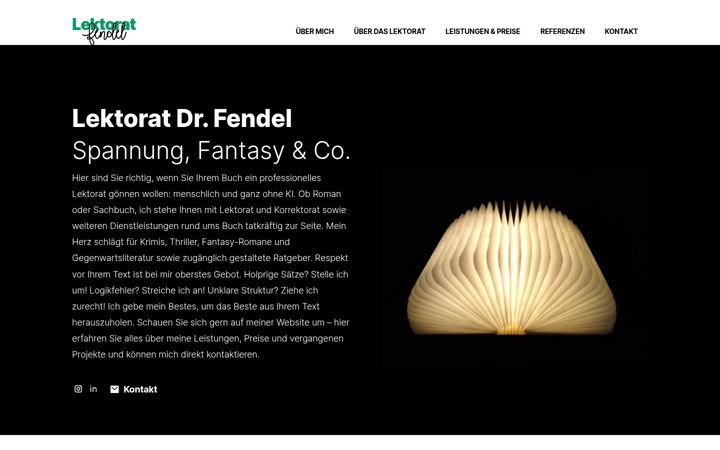 Screenshot of lektorat-fendel.de