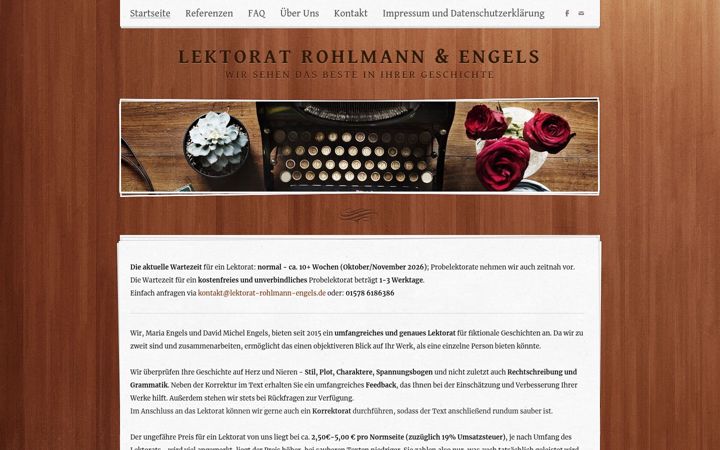 Screenshot of lektorat-rohlmann-engels.com
