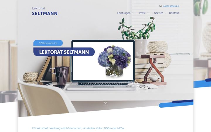 Screenshot of lektorat-seltmann.de