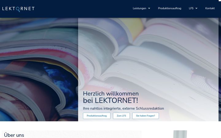 Screenshot of lektornet.de