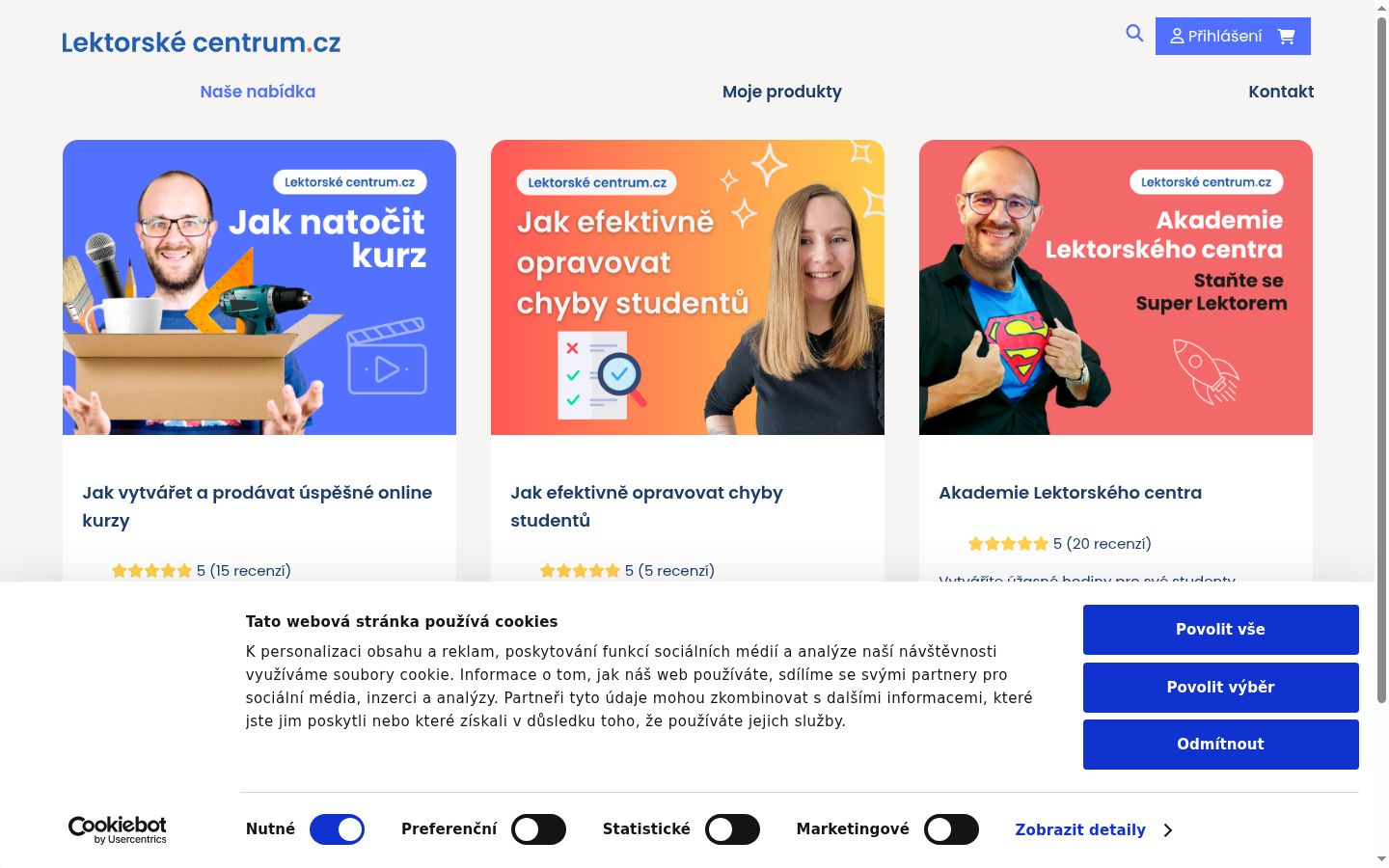 Snímek obrazovky baneru souhlasu zobrazeného před jakoukoli interakcí