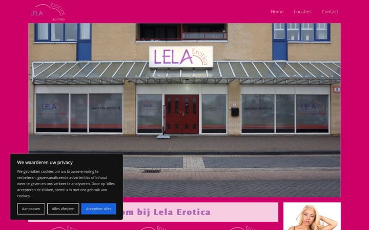 Screenshot of lela-erotica.nl