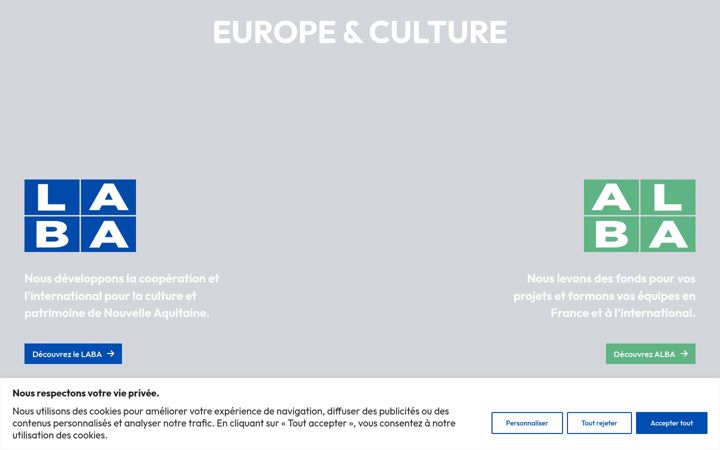 Screenshot of lelaba.eu