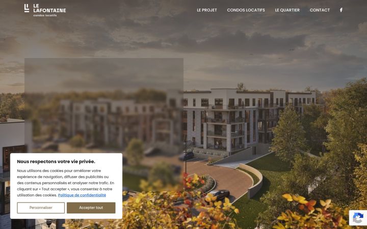 Screenshot of lelafontaine.ca