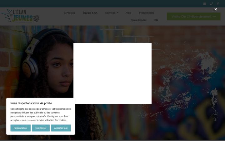 Screenshot of lelandesjeunes.org