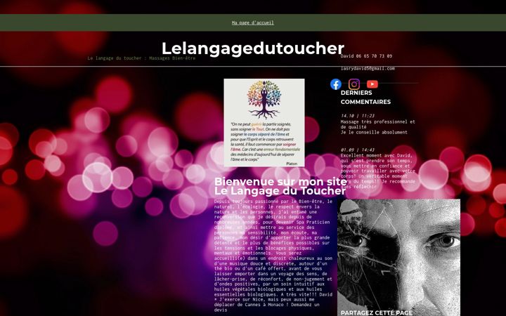 Screenshot of lelangagedutoucher.fr
