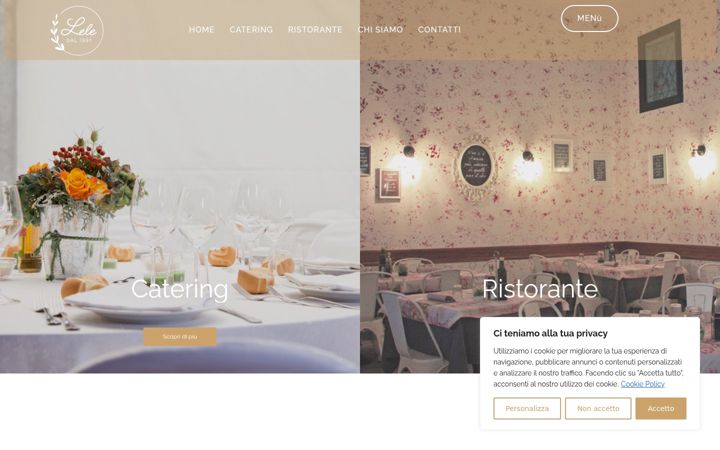 Screenshot of lelecatering.it
