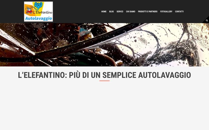 Screenshot of lelefantinoautolavaggio.it