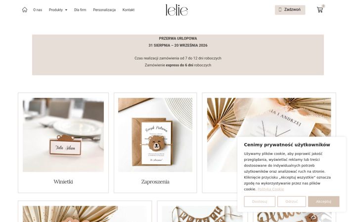 Screenshot of lelie.pl