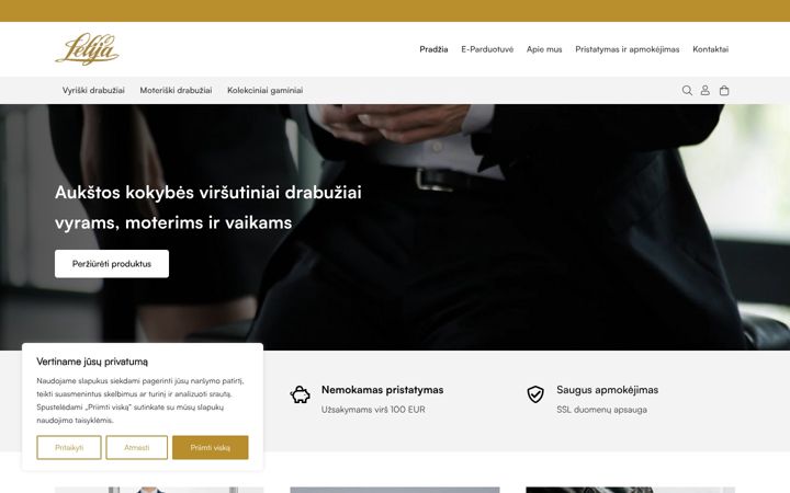 Screenshot of lelija-shop.eu