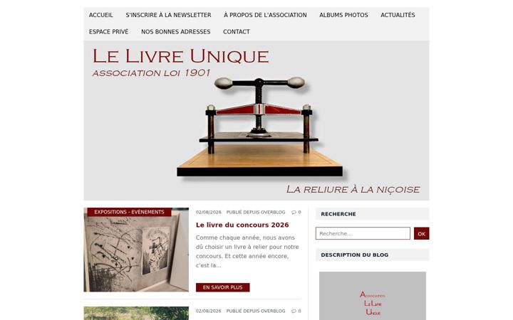 Screenshot of lelivreunique.org