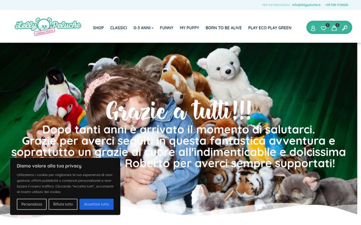 Screenshot of lellypeluche.it