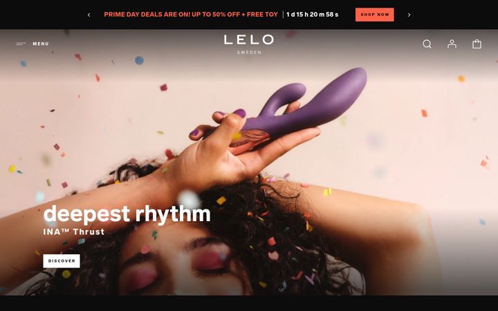 Screenshot of lelo.com