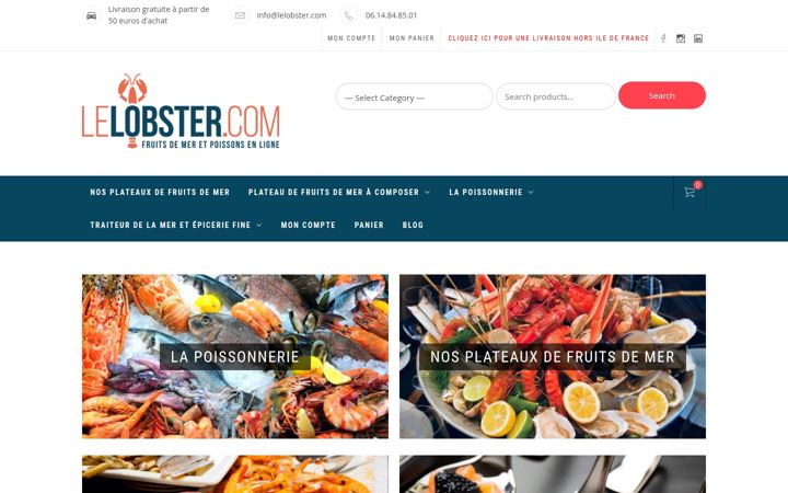 Screenshot of lelobster.com