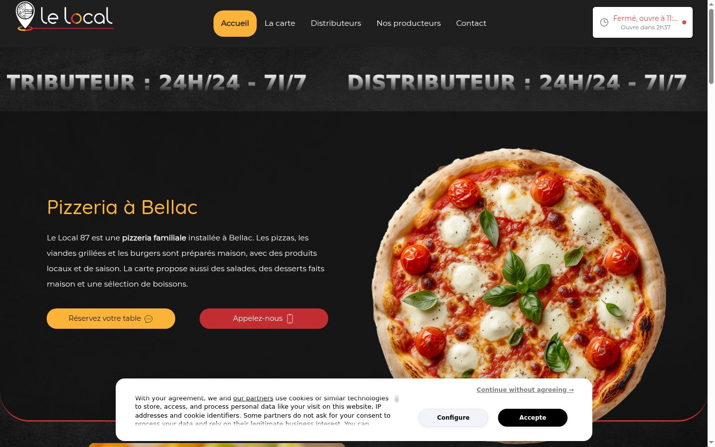 Sutikimo reklamjuostės, rodytos prieš bet kokią sąveiką, ekrano kopija