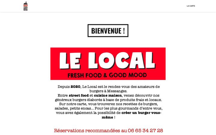 Screenshot of lelocalburger.com