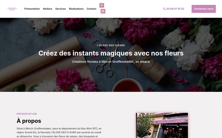 Screenshot of leloge-des-fleurs-strasbourg.fr