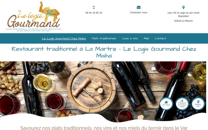 Screenshot of lelogisgourmand-chezmisha.fr