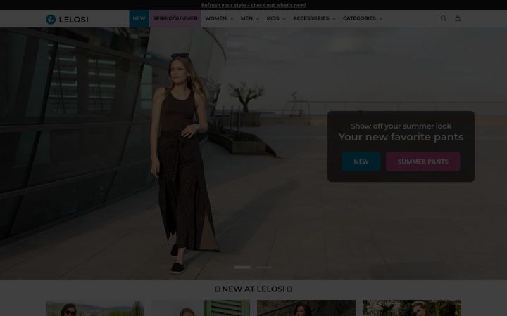 Screenshot of lelosi.com
